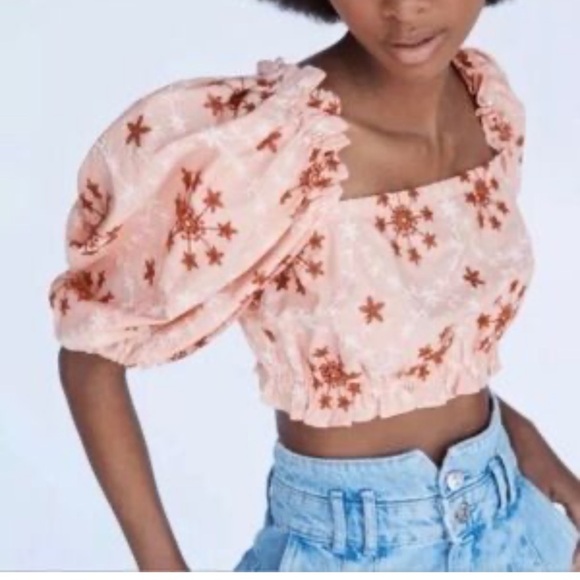 zara off shoulder top Size S - Picture 3 of 6